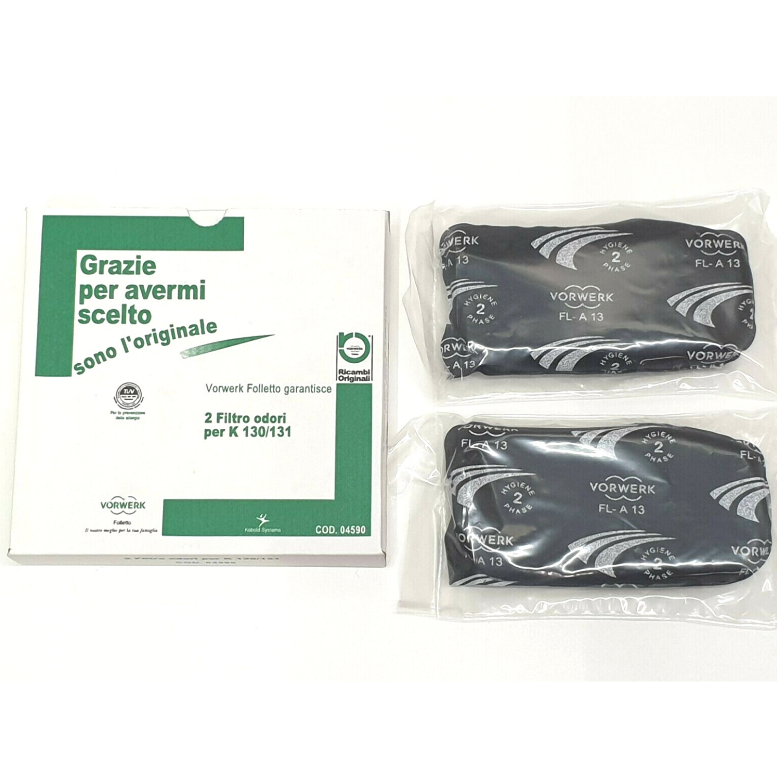 Odori activated carbon filters for Folletto VK 130 - VK 131