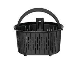 Black steam basket