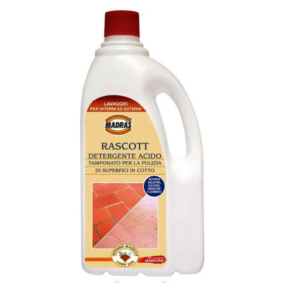 Buffered acid detergent for terracotta floors Rascott 1 liter Madras