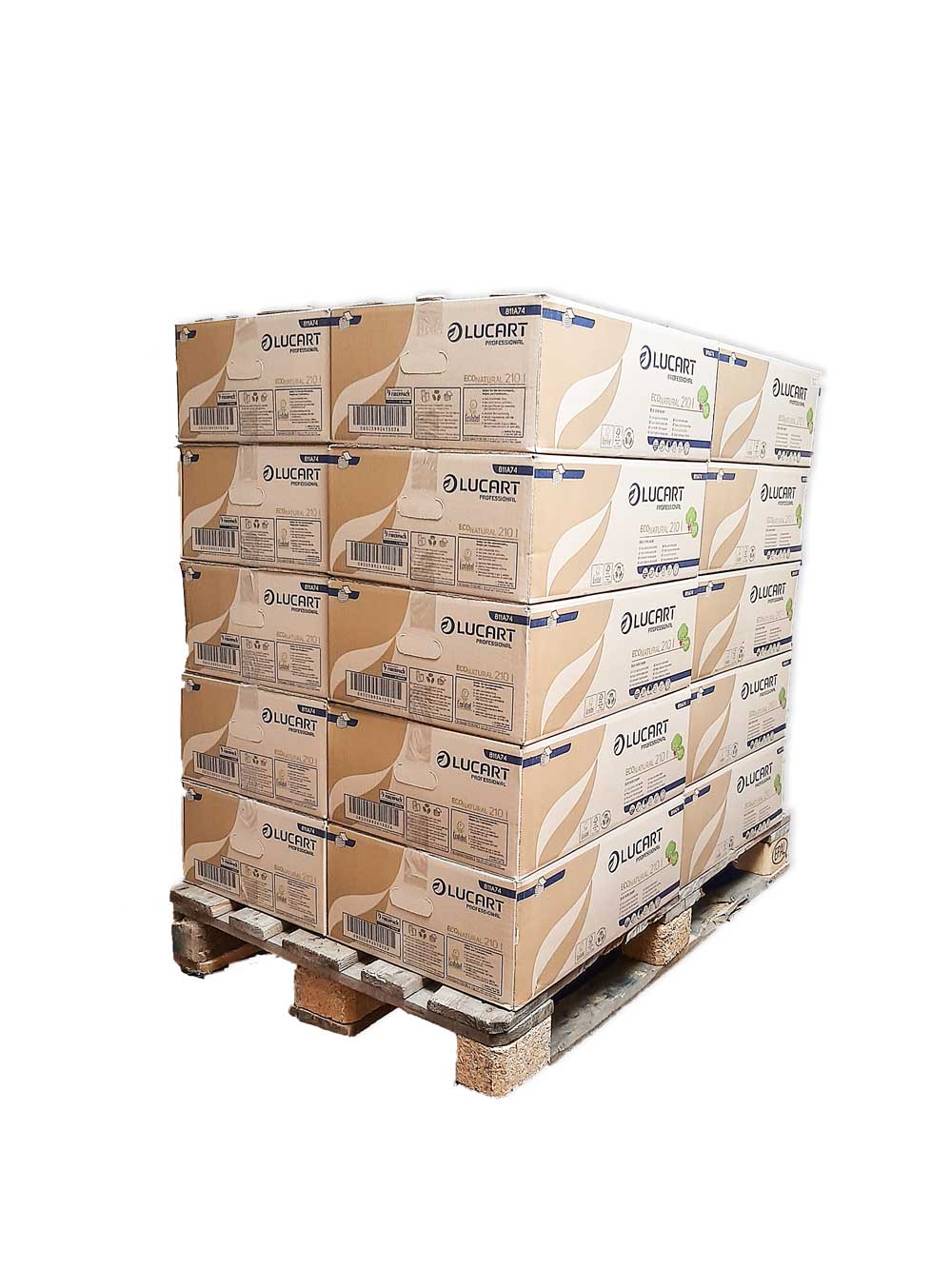 Pallet of 20 packs of 40 packs of Econatural 210I Interfolded toilet paper