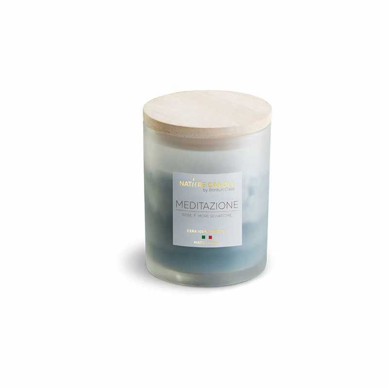 Meditation natural scented candle - Wild Roses and Blackberries 200 gr - Amati collection