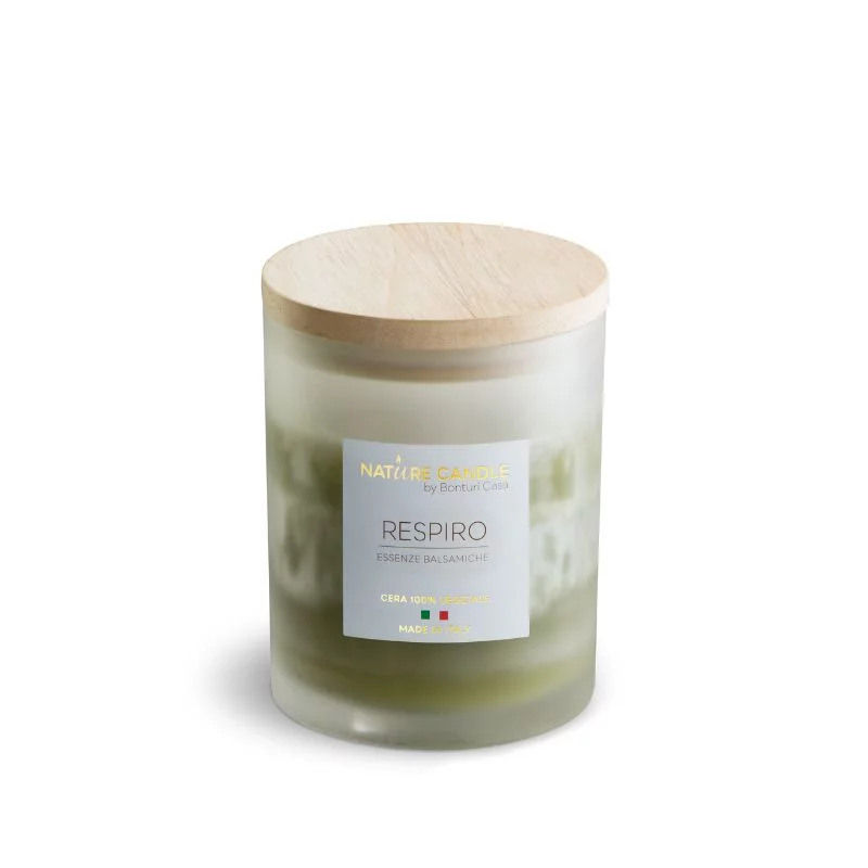 Respiro natural scented candle - Balsamic Essences 200 gr - Amati collection