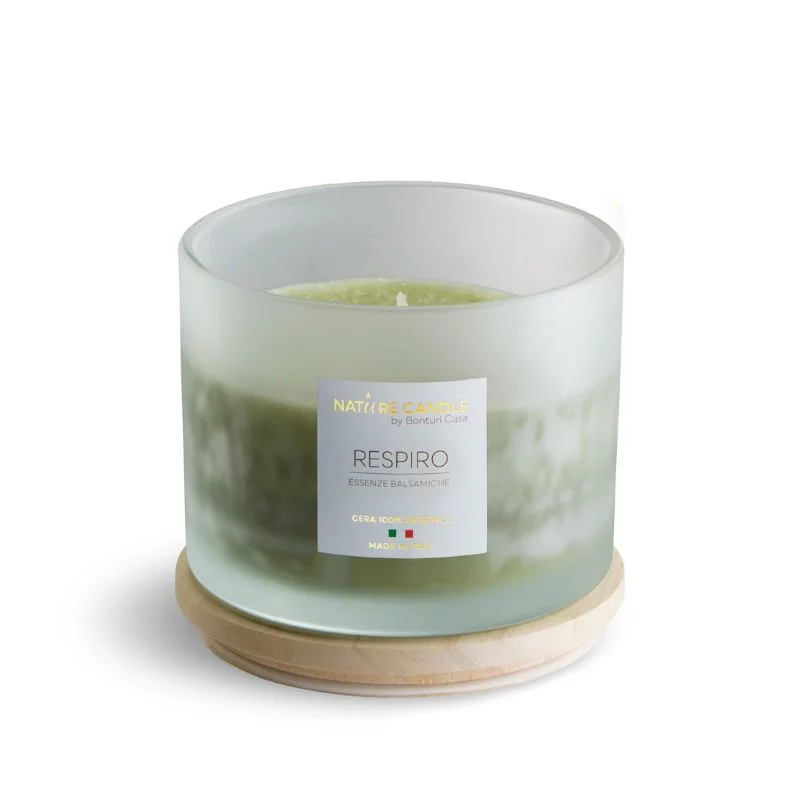 Respiro natural scented candle - Balsamic Essences 380 gr - Amati collection
