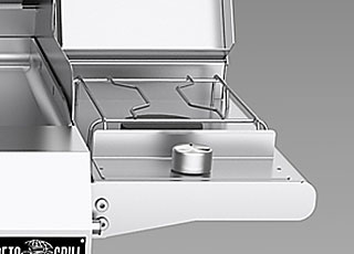 Premium Dual Gas Side Burner for Sunny Gas Barbecue