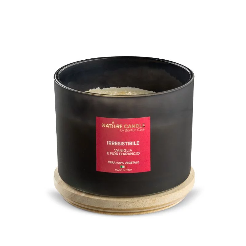 Irresistible natural scented candle - Vanilla and Orange Blossom 380 gr - Leiè collection
