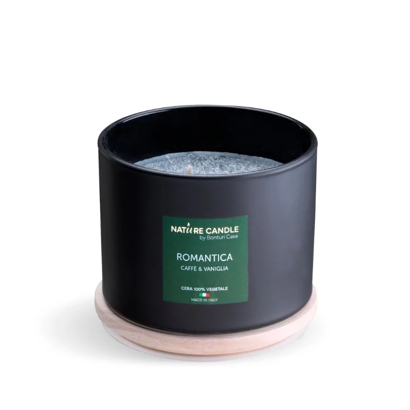 Romantica natural scented candle - Coffee and Vanilla 380 gr - Essenza collection
