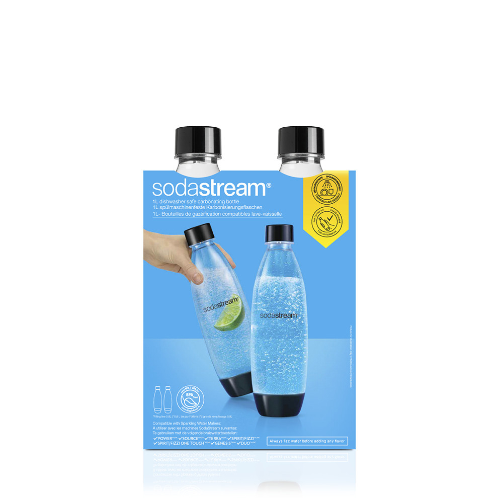 Sodastream Fuse 1 liter dishwasher-safe bottles