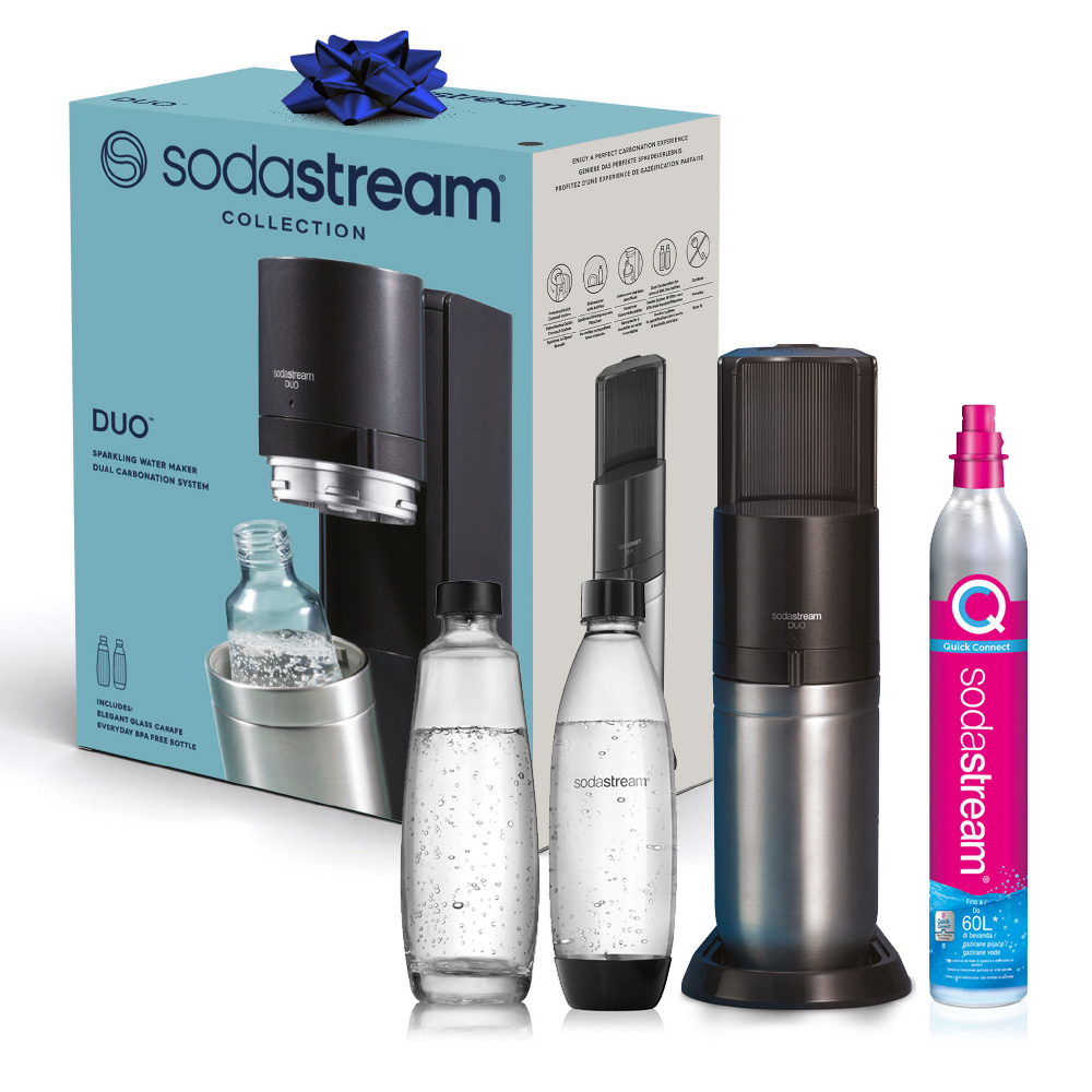 Sodastream Duo Black Carbonator with 2 bottles