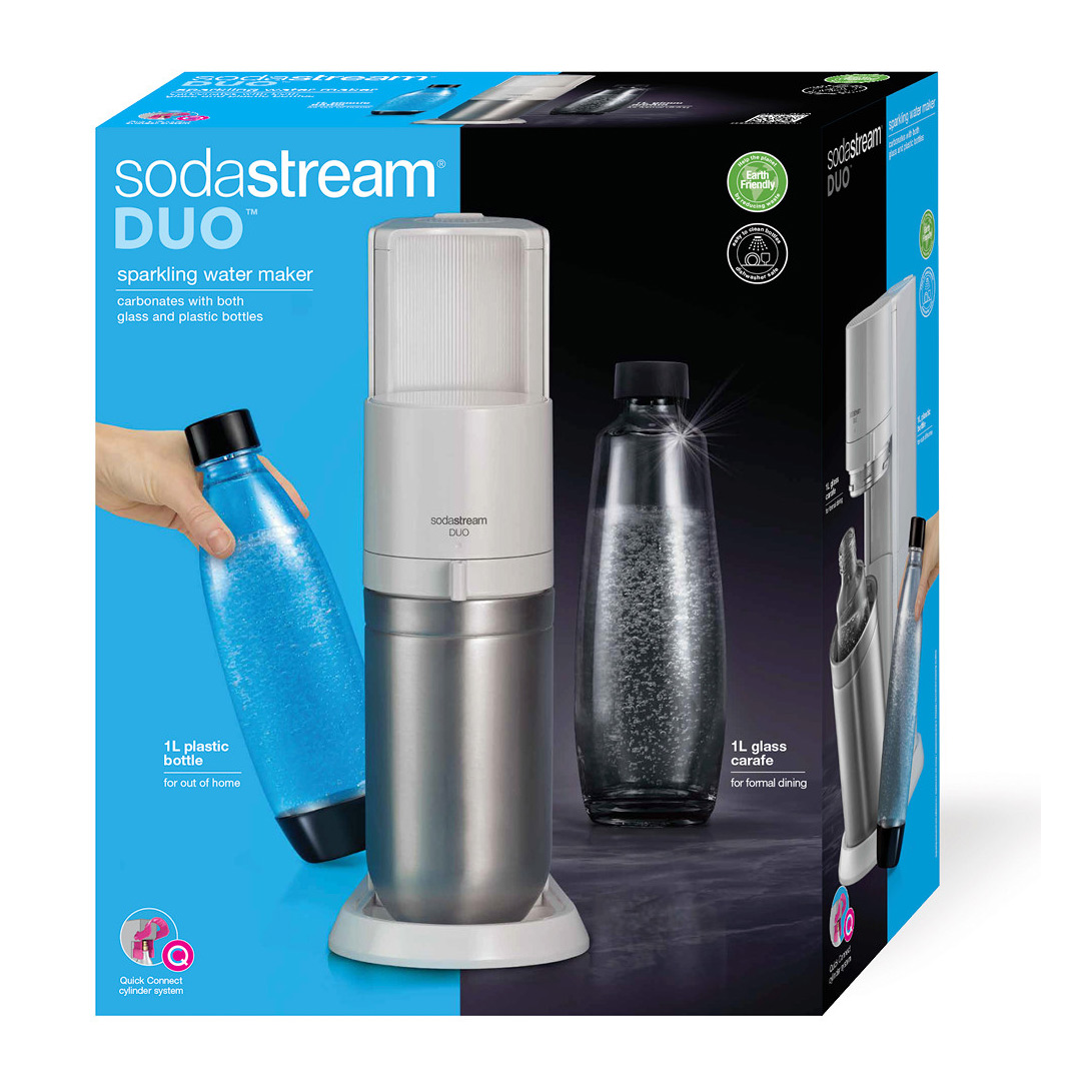 SodaStream Duo White with Two Bottles
