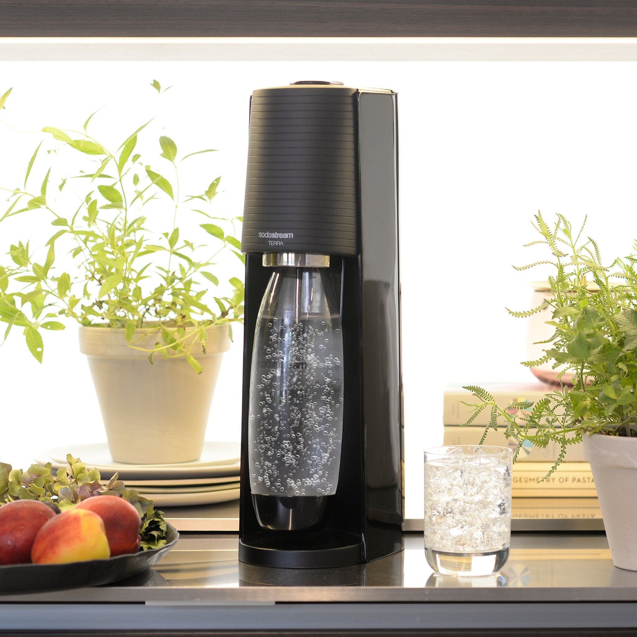SodaStream TERRA Water Carbonator Mega Pack - Black