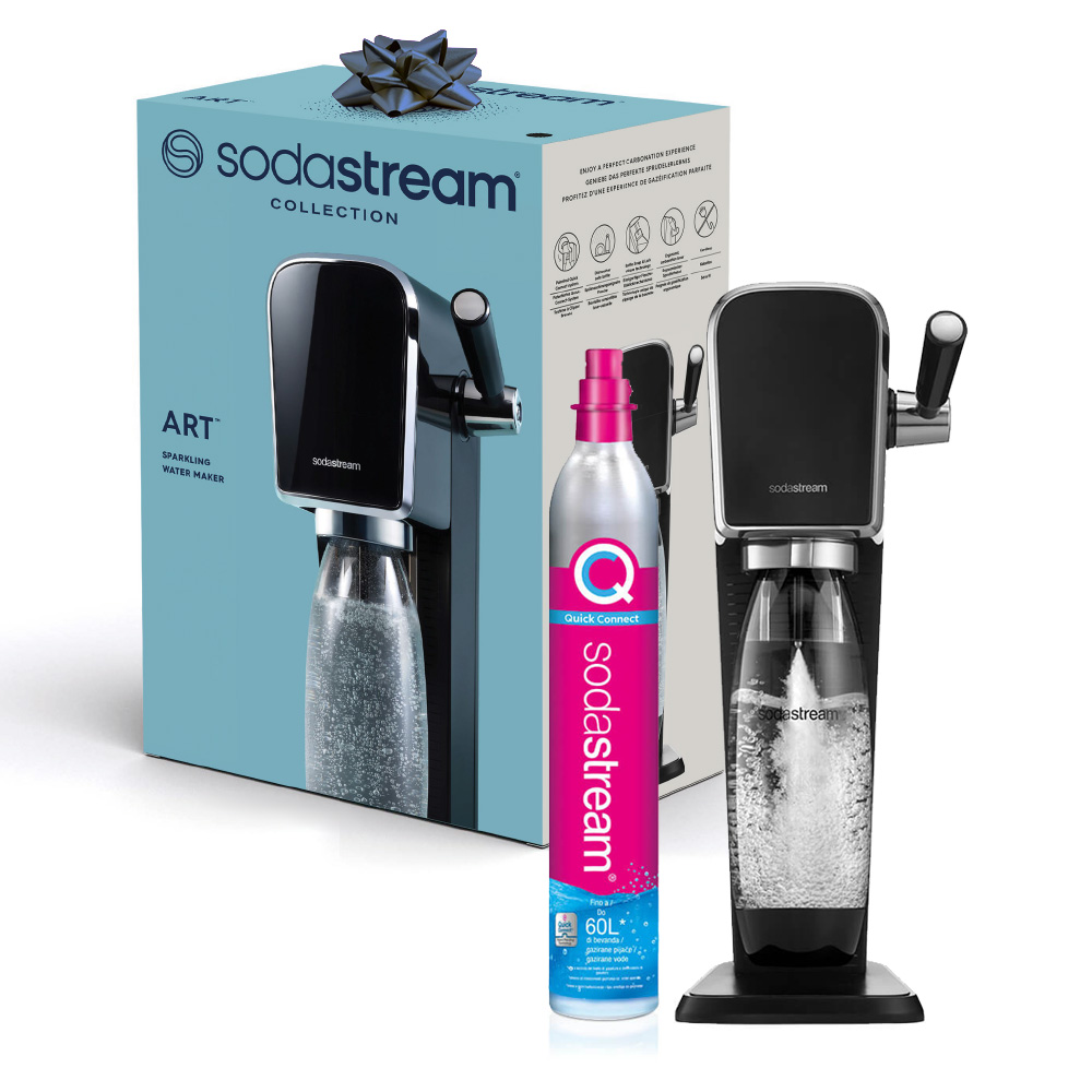 Sodastream Art black carbonator with bottle