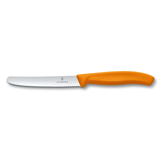 Orange corrugated table knife - Victorinox Swissclassic