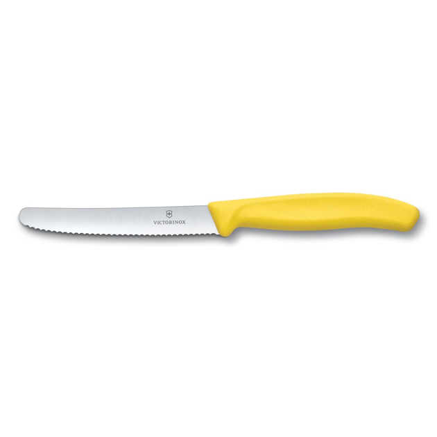 Yellow corrugated table knife - Victorinox Swissclassic