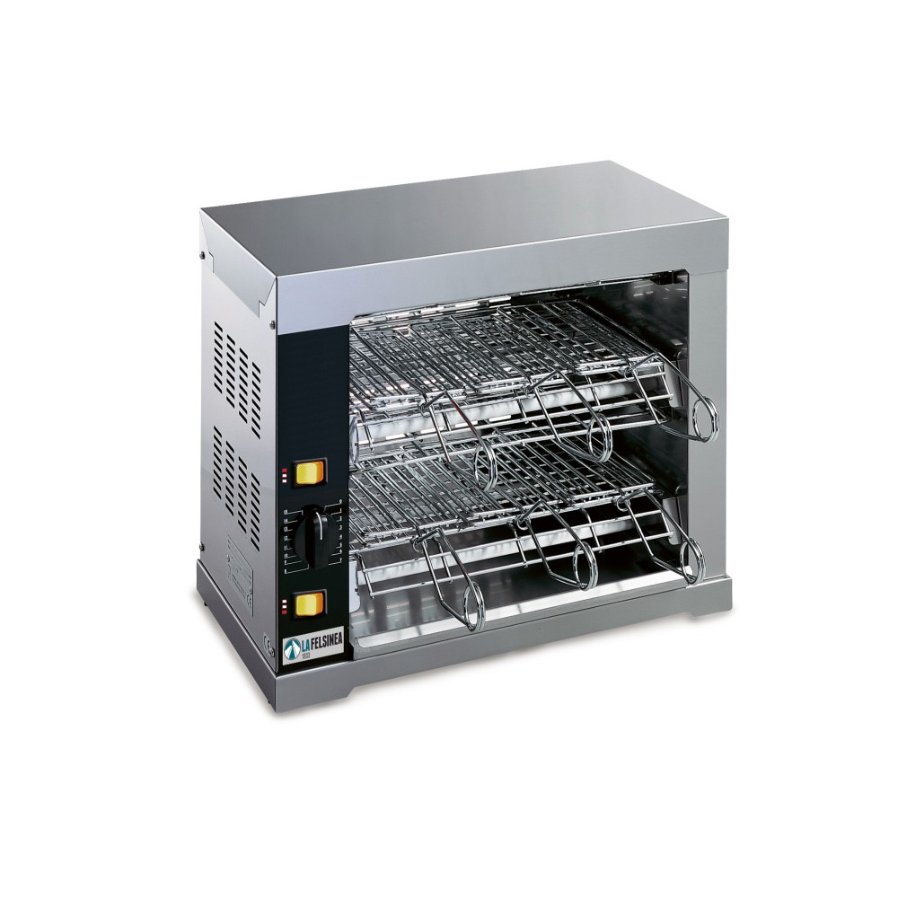 Professional 6-Clamp Sandwich Toaster