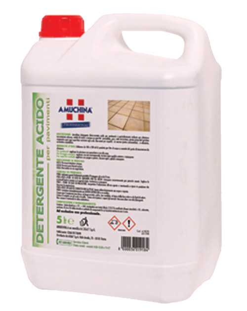 Acid descaling detergent