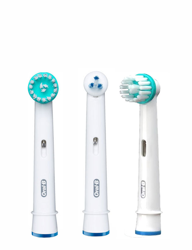 Pack of 2 Interspace Power Tip toothbrushes and 1 Precision Clean