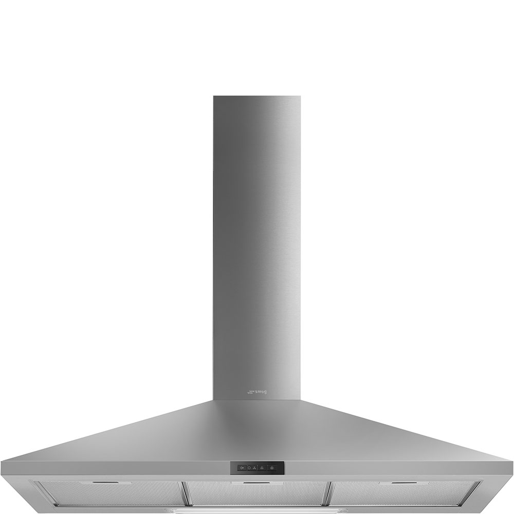 SMEG WALL EXTRACTOR HOOD 90CM 180W D STAINLESS STEEL LED LIGHT KDE900EX