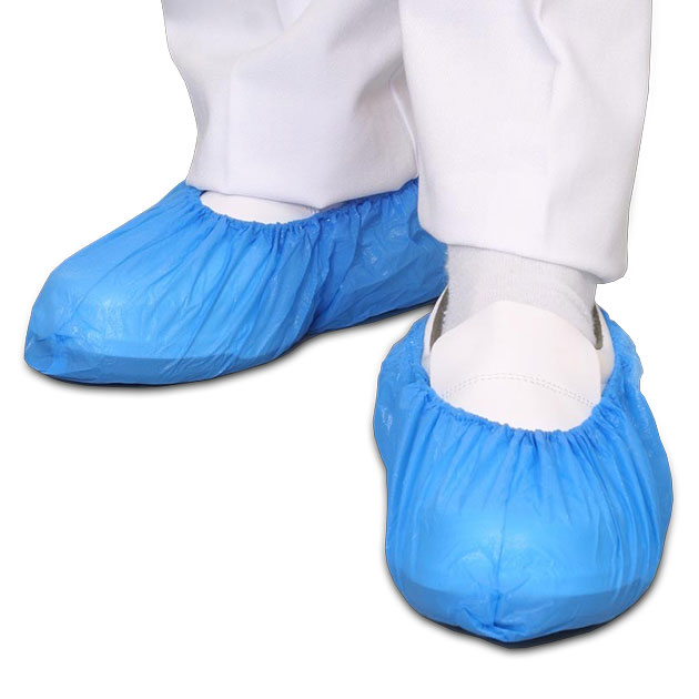 Box of 2500 CPE Blue Shoe Covers