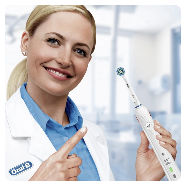 Oral-B Smart 4 4100S White Electric Toothbrush with 2 Heads