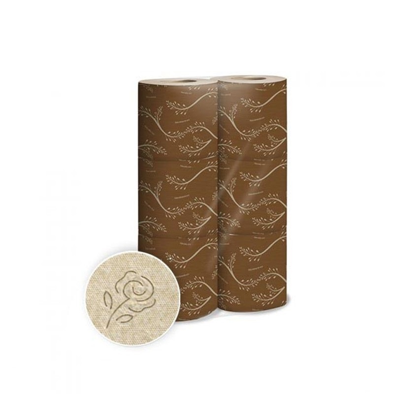 Pallet of 192 packs of 6 rolls each of Econatural bandaged toilet paper