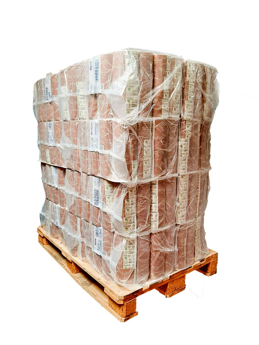 Pallet of 192 packs of 6 rolls each of Econatural bandaged toilet paper