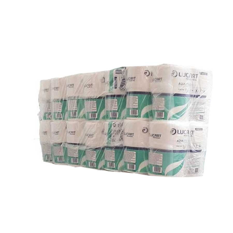 Pack of 14 packs of Aquastream water-soluble 4 Maxi roll toilet paper