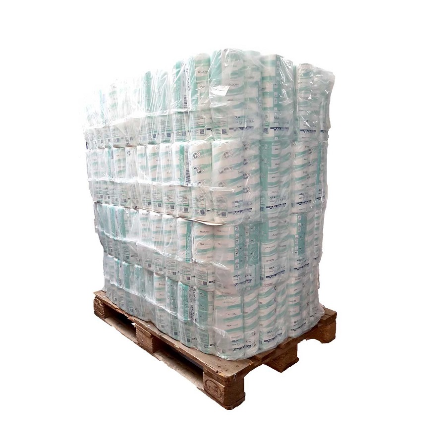 Pallet of 192 packs of Aquastream 1 water-soluble toilet paper of 6 rolls