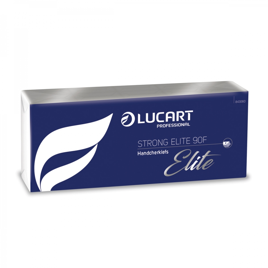 Pack of 10 packs of Strong Lucart 4-ply paper tissues