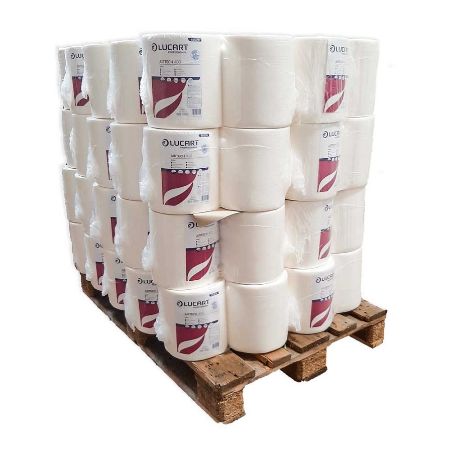 Pallet of 40 packs of 2 rolls of AirTech 400 industrial dishcloths