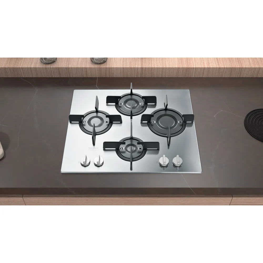 Hotpoint 4-burner gas stove FTGHL 641 D/IX/HA