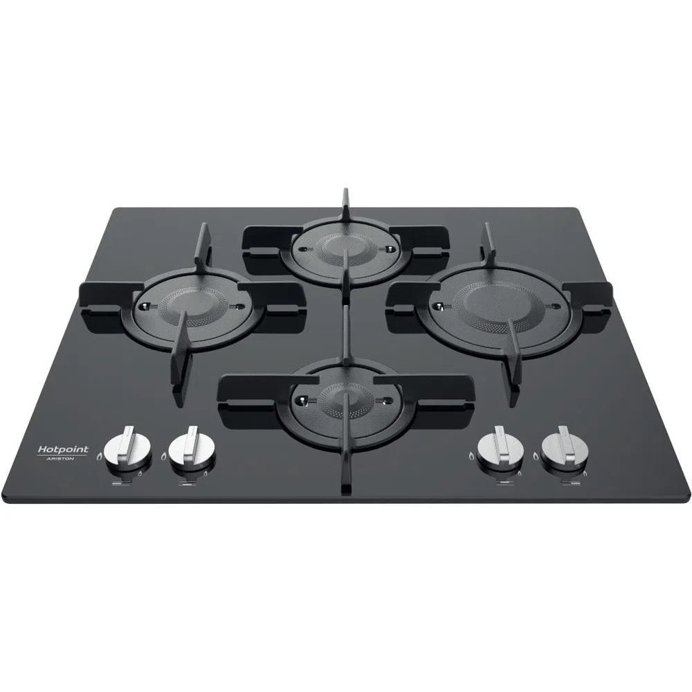 Hotpoint 4-burner gas hob FTGHG 641 D/HA - black