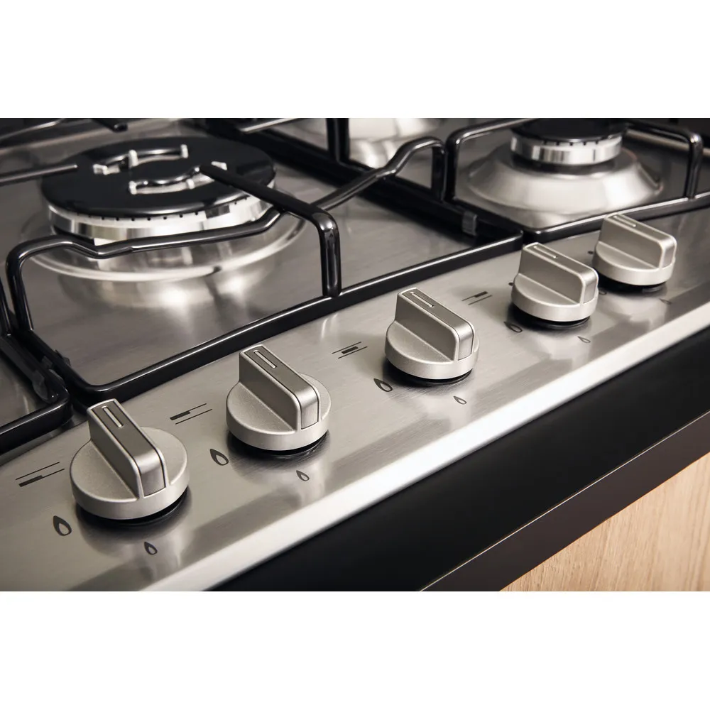 Hotpoint 5-burner gas stove PCN 752 T/IX/HAR 75 cm