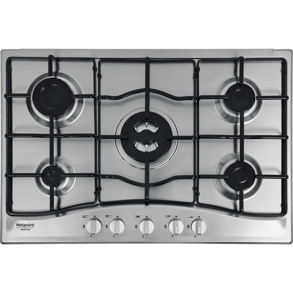 Hotpoint 5-burner gas stove PCN 752 T/IX/HAR 75 cm