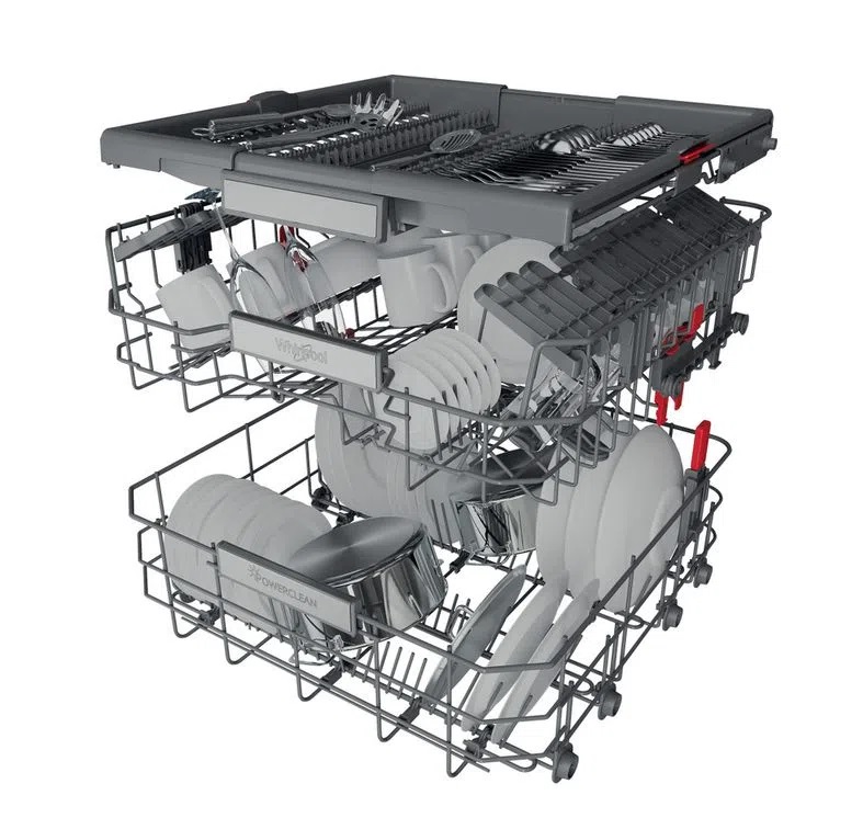 Whirlpool WIO3O41PL Built-in Dishwasher (Stainless Steel)