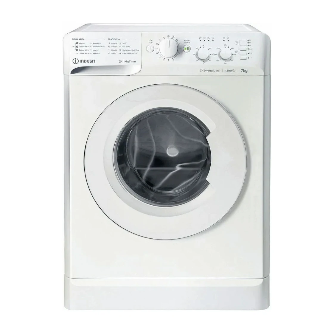 Washing machine 7 kg Indesit INVERTER A 1200GIRI MTWC 71296 W IT