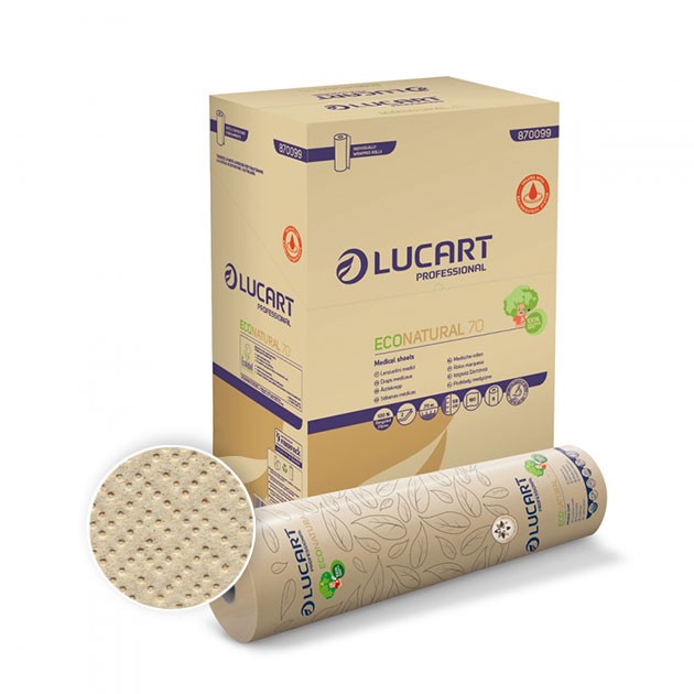 Pallet of 18 packs of 6 rolls of Eco Natural 70 Joint medical sheet