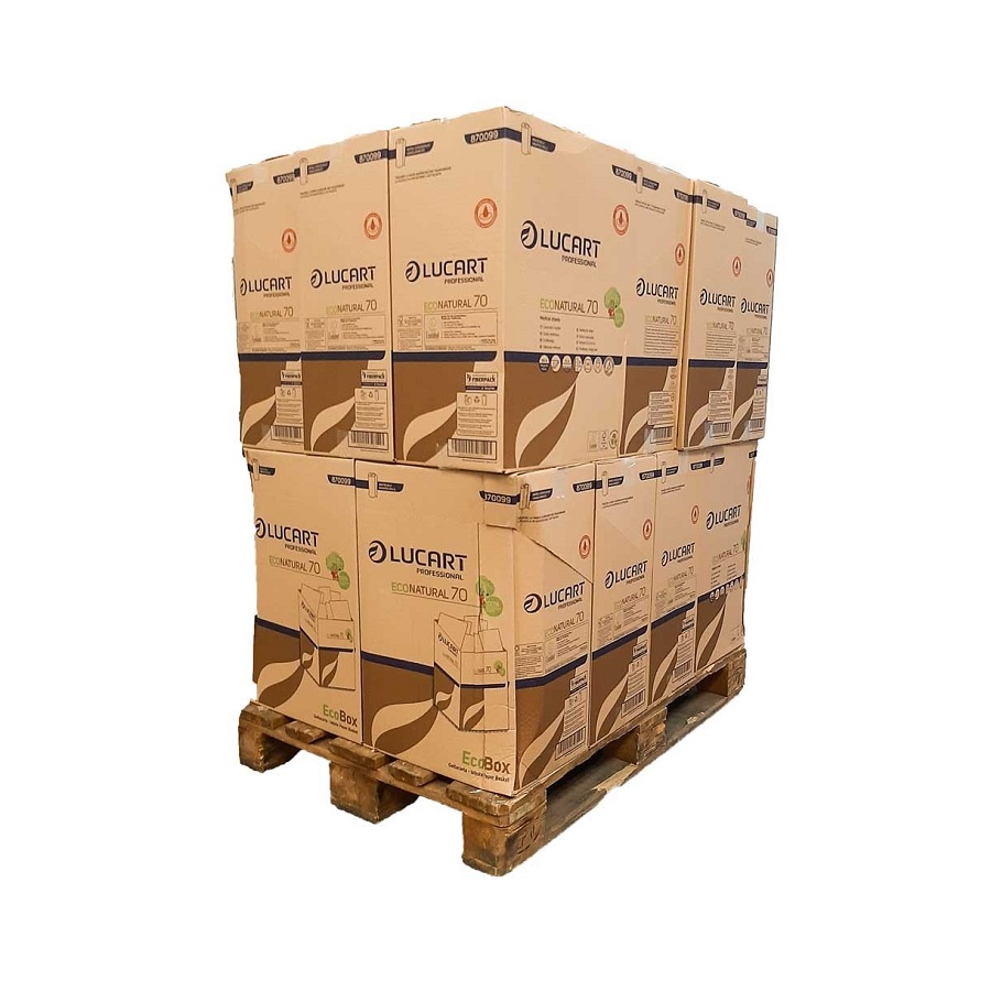 Pallet of 18 packs of 6 rolls of Eco Natural 70 Joint medical sheet