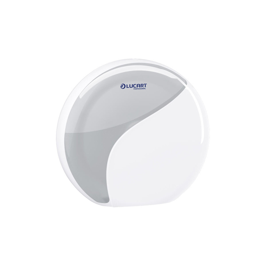 Mini Jumbo Identity White Toilet Paper Dispenser