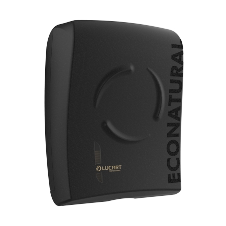 Econatural Flow Fold Black Folded Paper Towel Dispenser