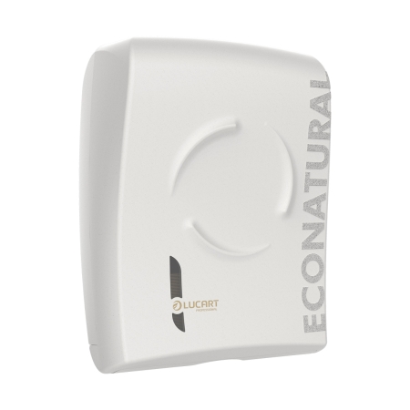 Econatural Flow folded paper towel dispenser white