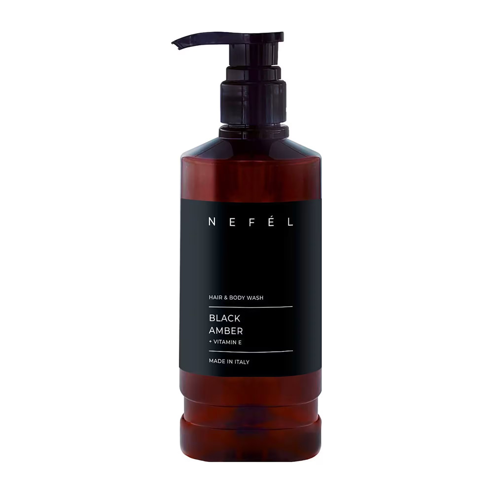Black Amber Hotel Shower Shampoo 480 ml - Nefel