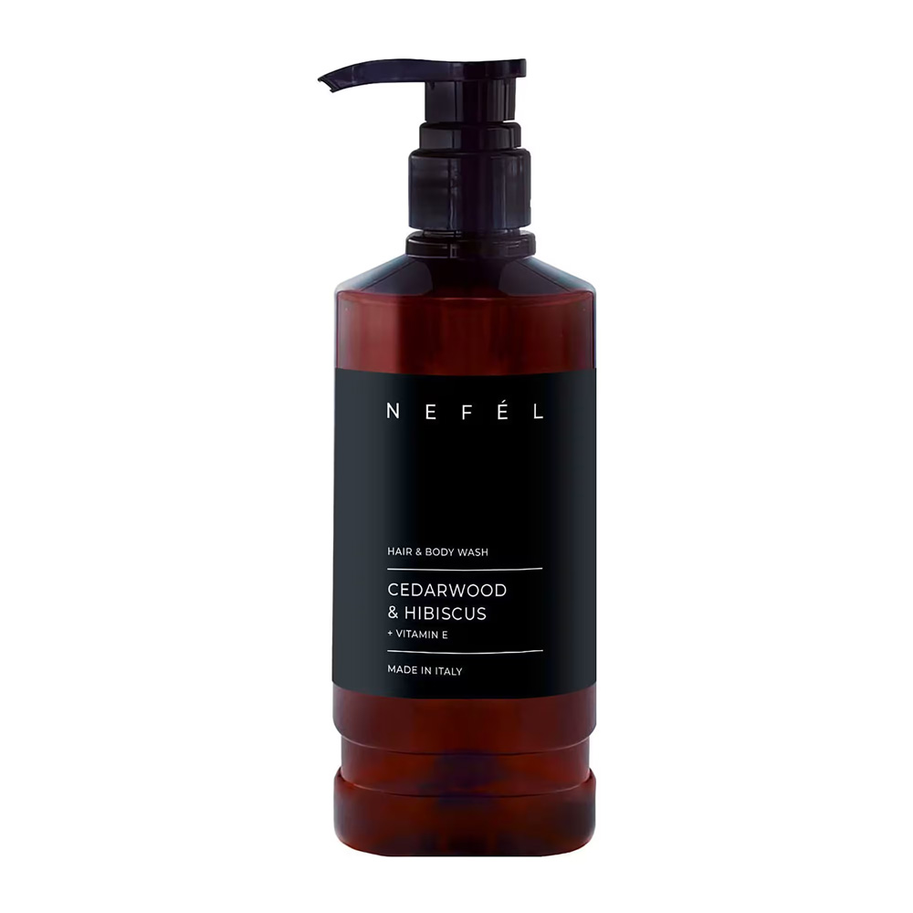 Cedarwood and Hibiscus hotel shampoo shower 480 ml - Nefel
