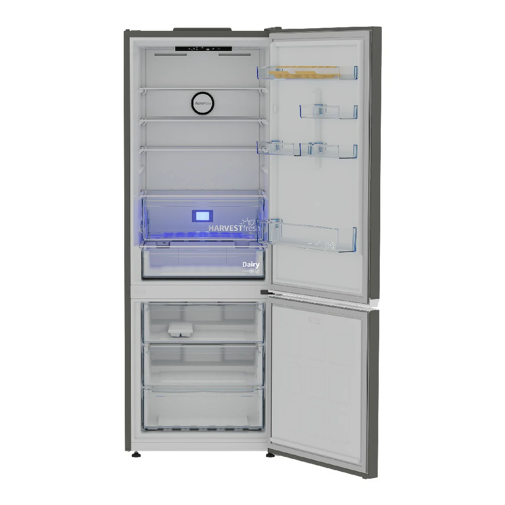 Beko no frost 561LT E 70CM GREY combined refrigerator B3RCNE564HG