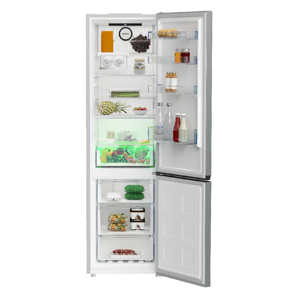 Beko Total no frost 407 LTMETAL LOOK B5RCNE405HXB combined refrigerator