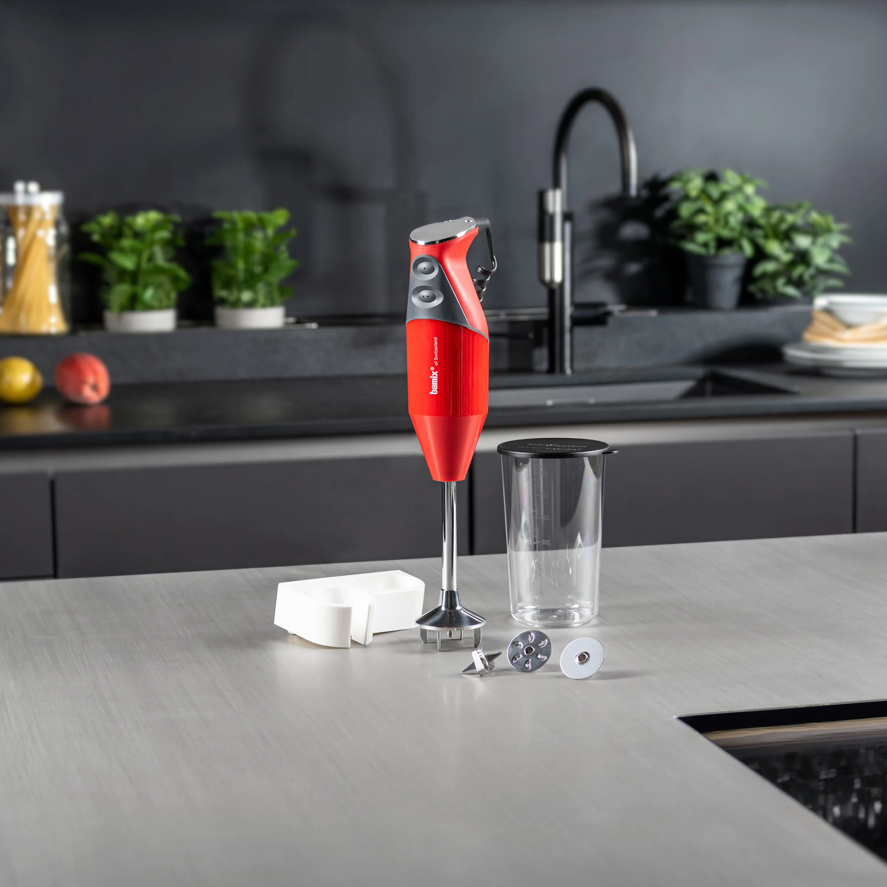Bamix Mono M160 Immersion Blender Red