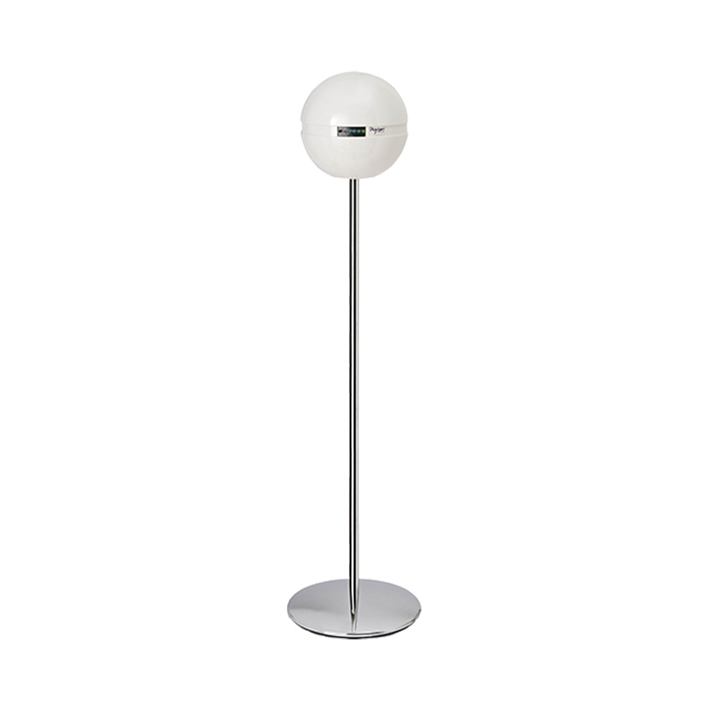 Sfera Bianco air sanitizer with floor lamp