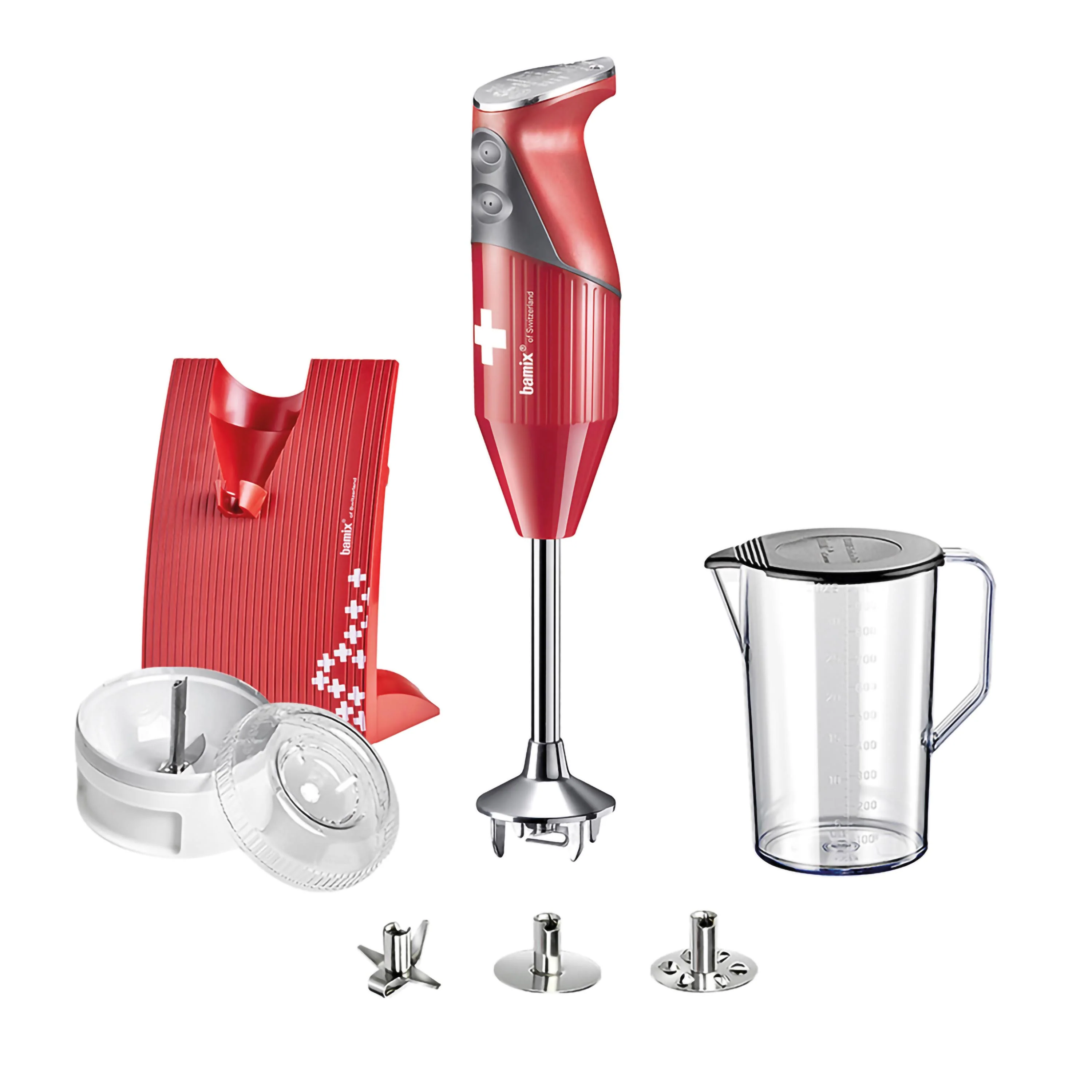 Bamix SwissLine Immersion Blender Red