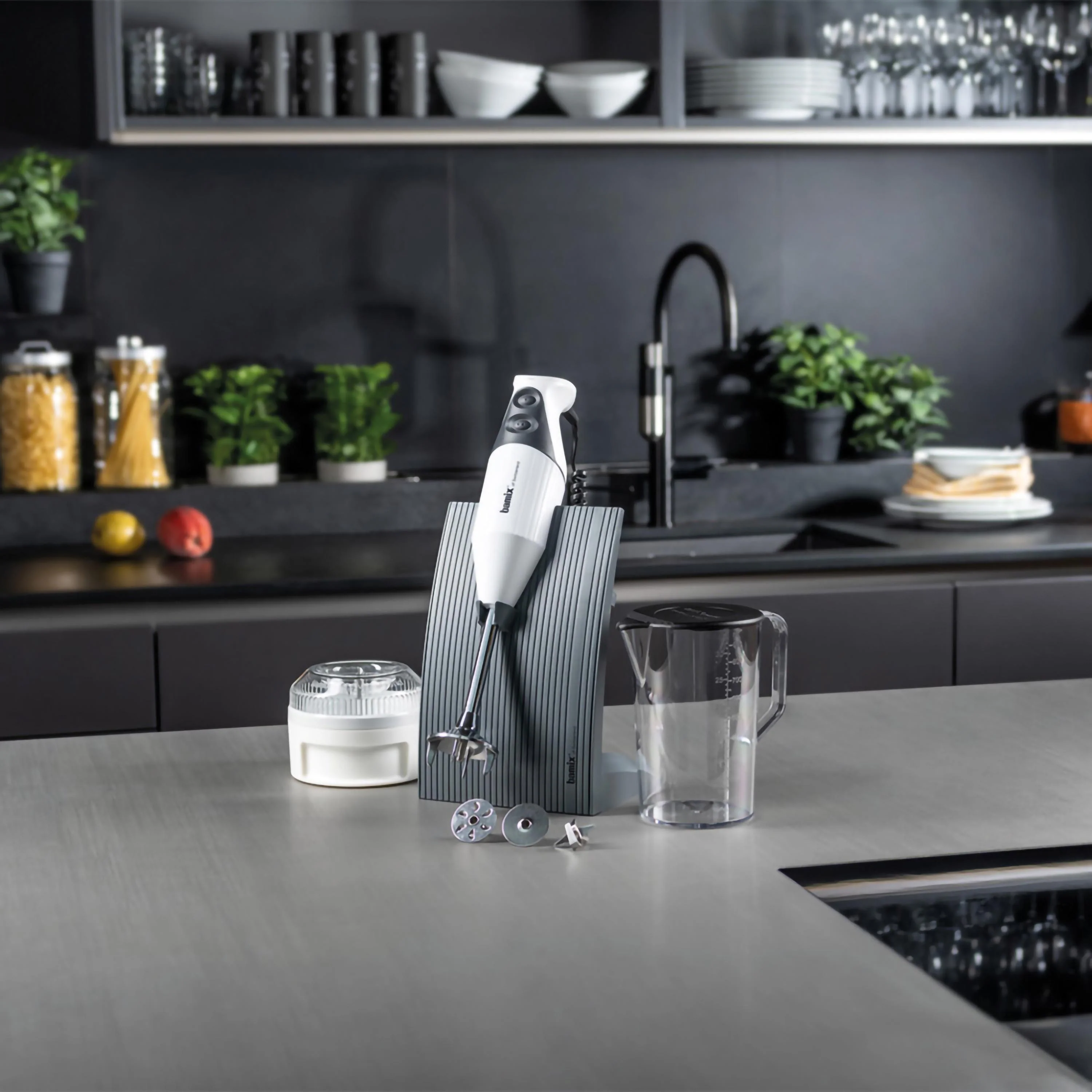 Bamix SwissLine Immersion Blender White