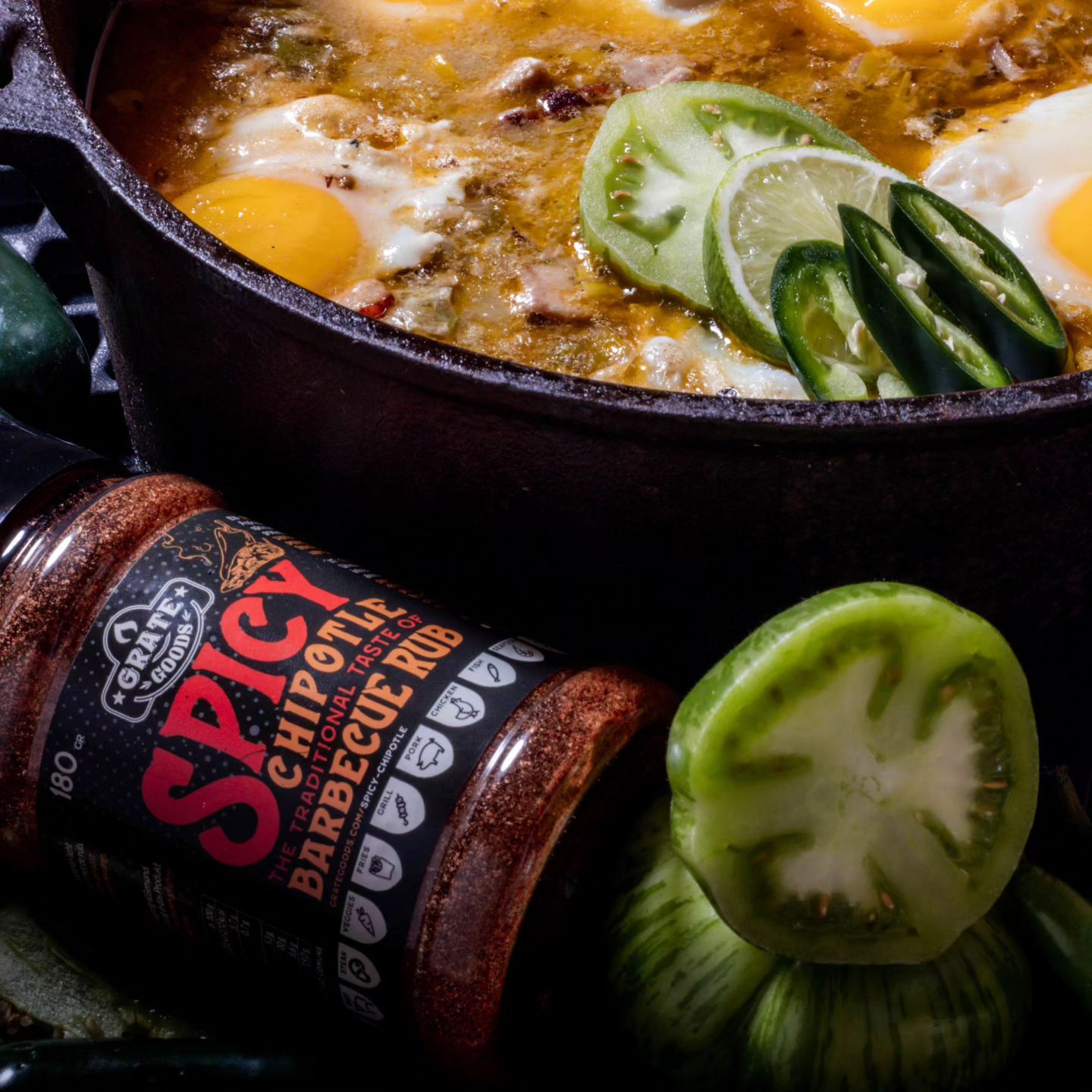 Rub Spicy Chipotle BBQ 180 g Grate Goods