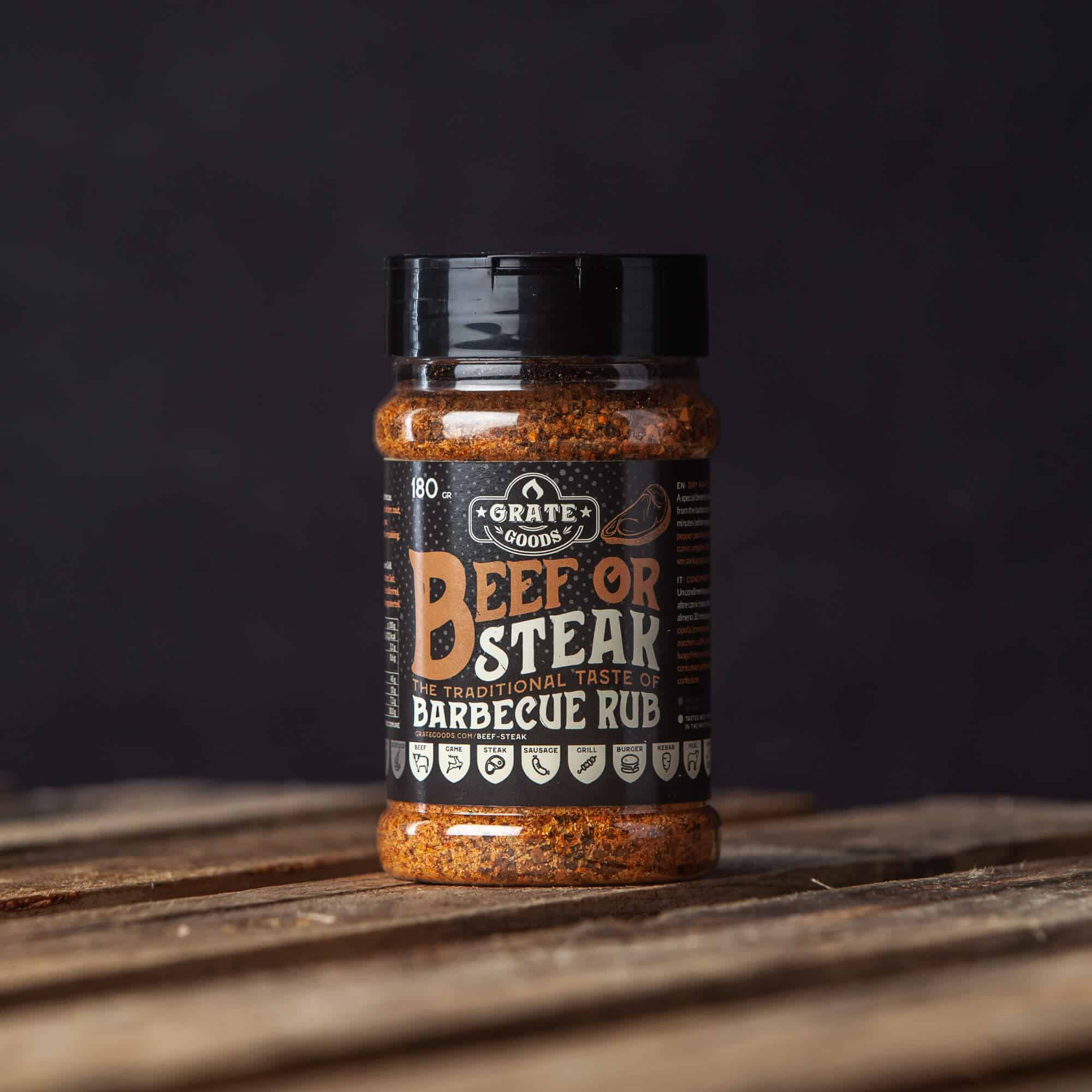 Rub Barbecue Beef or Steak 180 g Grate Goods
